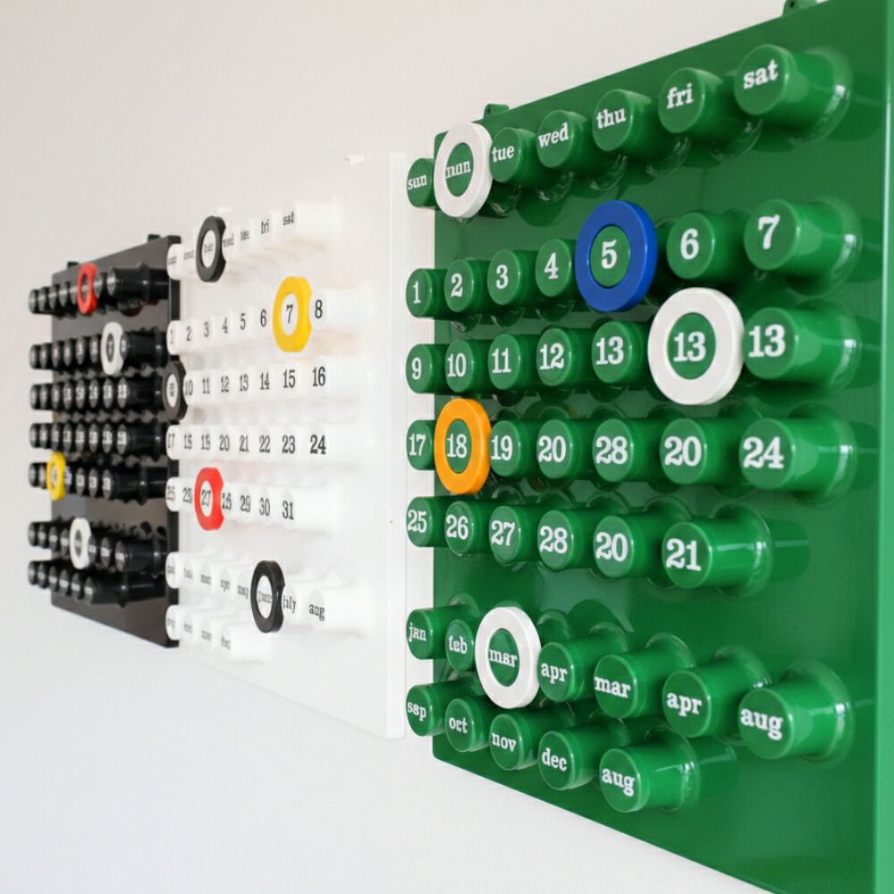 楽天市場】【店内全商品20%OFF!】万年カレンダー リングデイト