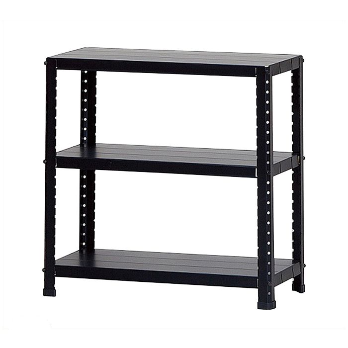 楽天市場】【楽天スーパーSALE】ダイソー スチール棚3段 CLE6276-3黒