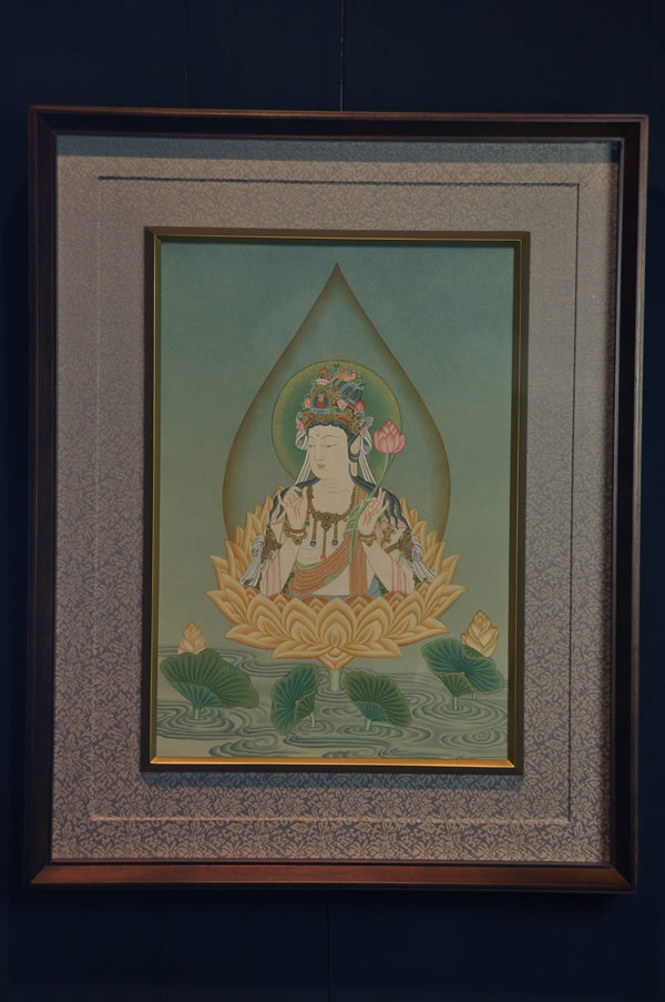 楽天市場】肉筆仏画 観音菩薩 : 仏像仏画チベット美術卸の天竺堂
