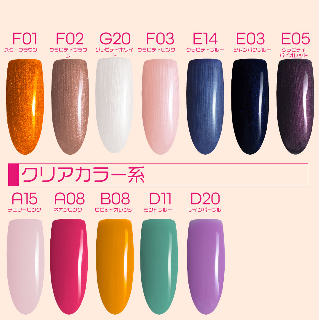 楽天市場】カラージェル 3g 10色 セット ジェルネイル ネイルパーツ