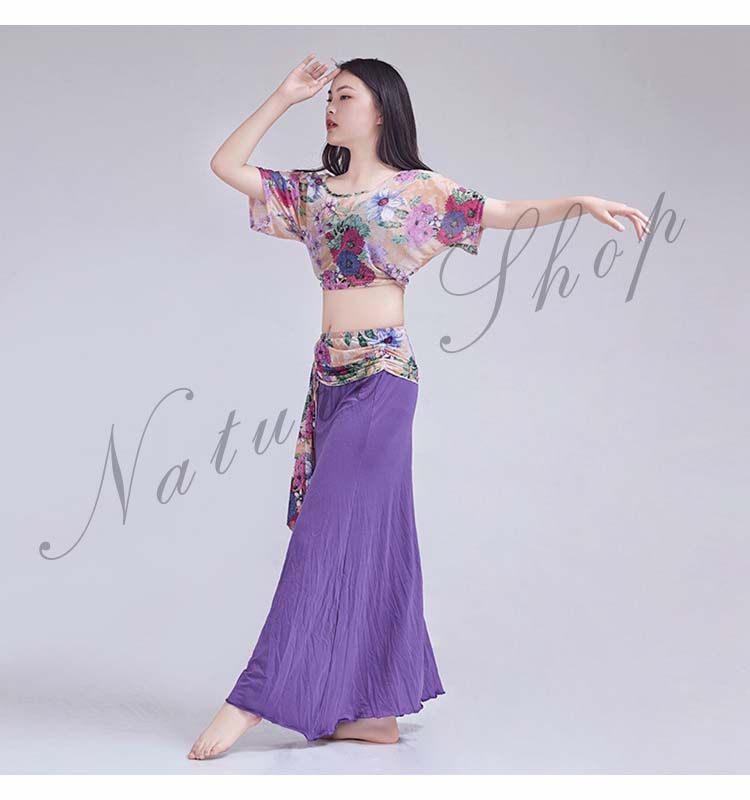 楽天市場】ベリーダンス衣装 レッスン着 セットアップ 2点上下セット