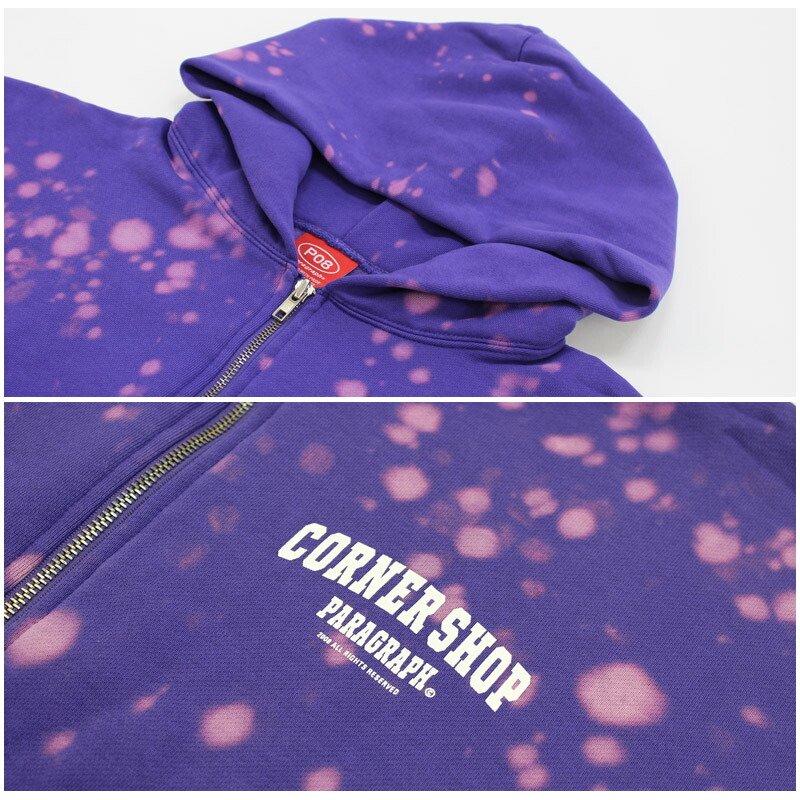 楽天市場】パラグラフ paragraph CORNER SHOP BLEACH PAINT ZIP-UP