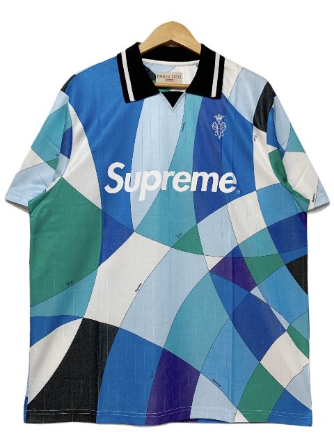 楽天市場】21SS SUPREME × Emilio Pucci Soccer Jersey 青 L