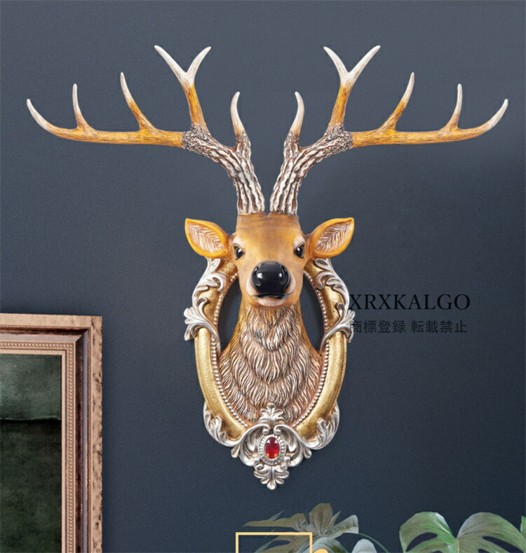 楽天市場】鹿頭 壁掛け 壁掛けの鹿 壁飾り 鹿の角 おしゃれ リビング