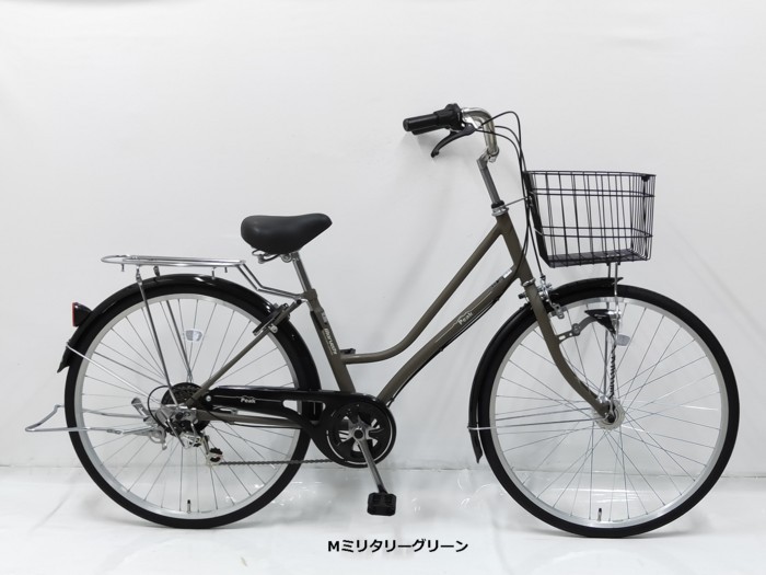 楽天市場】丸石サイクル ピーク 6段変速 26インチ シティサイクル