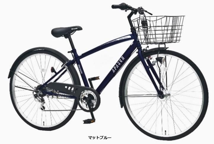 楽天市場】丸石サイクル アパッシュ 6段変速 27インチ シティサイクル