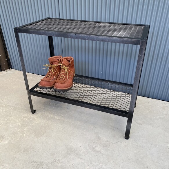 楽天市場】アイアン シェルフ 2段 植物棚 サイズ変更可 インテリア