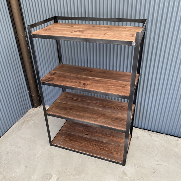 楽天市場】アイアン 4段シェルフ ラック ハンドメイド アイアン家具