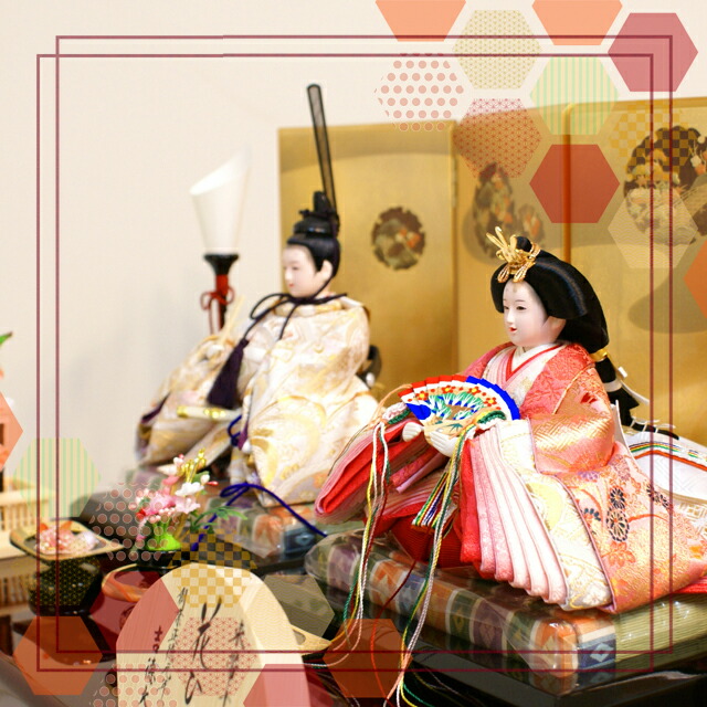 楽天市場】雛人形 吉徳大光 コンパクト収納飾り 花ひいな (605-605