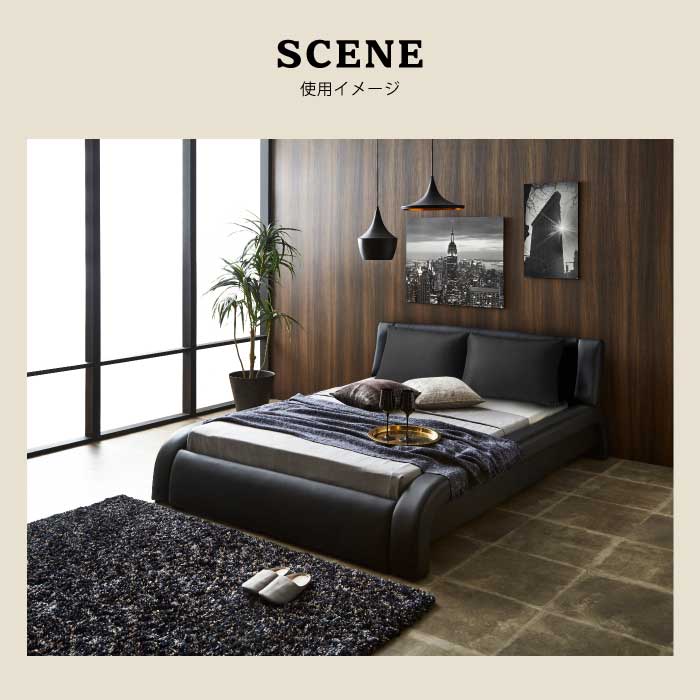 楽天市場】【期間限定 1000円OFFクーポン対象】 レザーベッド ダブル