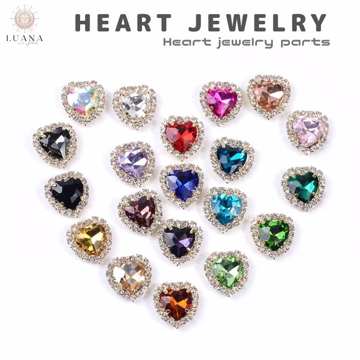 楽天市場】ポイント10倍ネイルパーツ ジュエリー ハート 2P LOVE