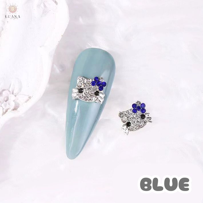 楽天市場】ポイント10倍ネイルパーツ 猫 リボン ストーン 2個入り