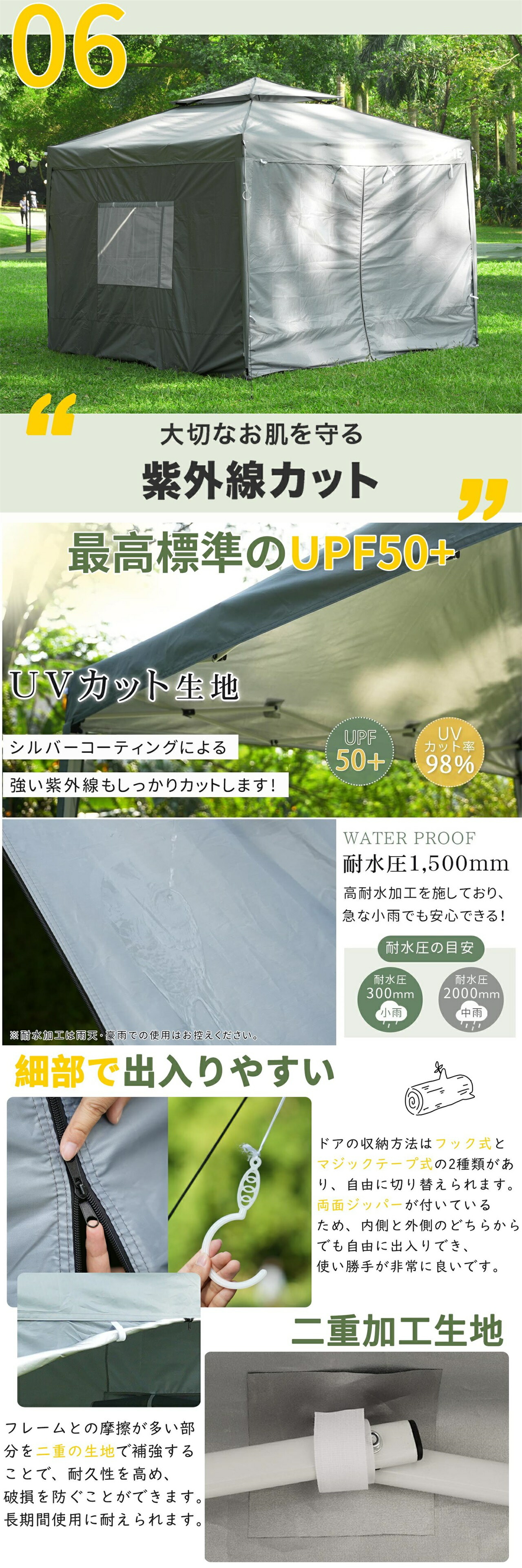 楽天市場】【SS期間限定！5倍P＆10％OFF券付】 CYFIE タープテント