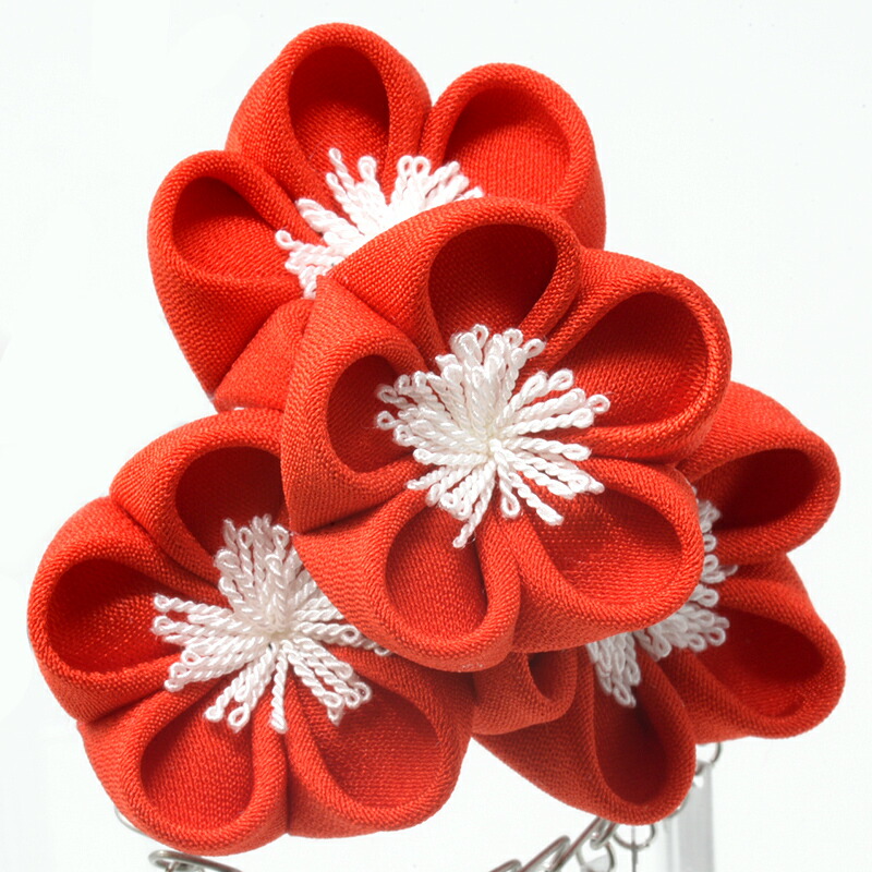 楽天市場】七五三 髪飾り八重梅簪（かんざし）両飾りセット【七歳用