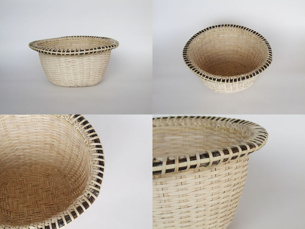 楽天市場】【福島奥会津編み組細工】マタタビ米研ぎざる 黒縁 大 5-6