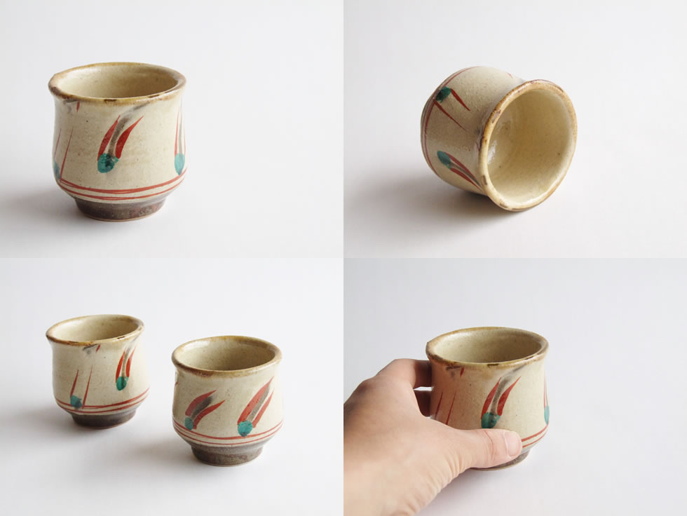 楽天市場】やちむん 民藝 読谷山焼 北窯 松田米司 濱田型湯呑み 赤絵1