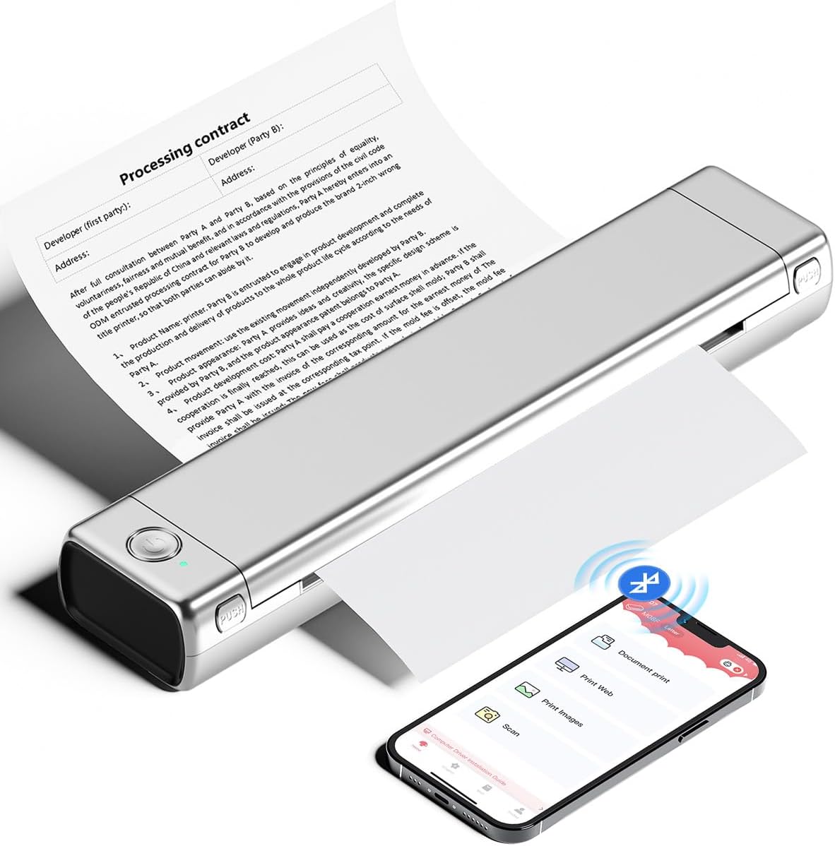 楽天市場】[レビュー特典] モバイルプリンター A4幅 Phomemo M08F