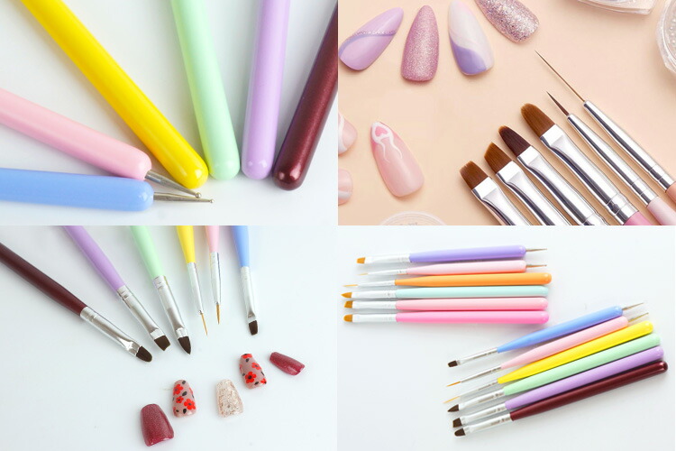 楽天市場】ネイル ブラシ 6本セット ジェル ネイルアート ネイル用品