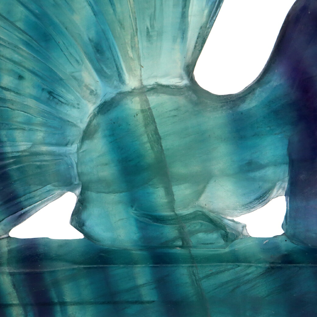 楽天市場】フローライト 置物 九尾の狐 天然石 蛍石 ほたるいし 彫刻