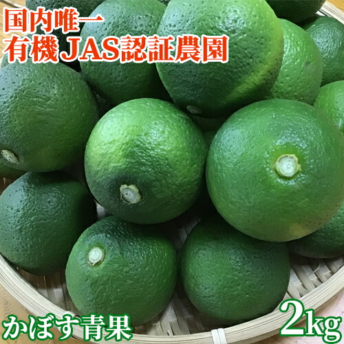 楽天市場】国内唯一の有機JAS認証栽培かぼす 大分県産カボス青果2kg