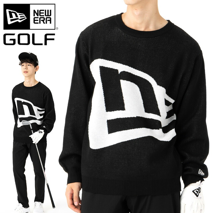 楽天市場】ニューエラ ゴルフ ウェア NEW ERA GOLF 長袖 セーター 黒