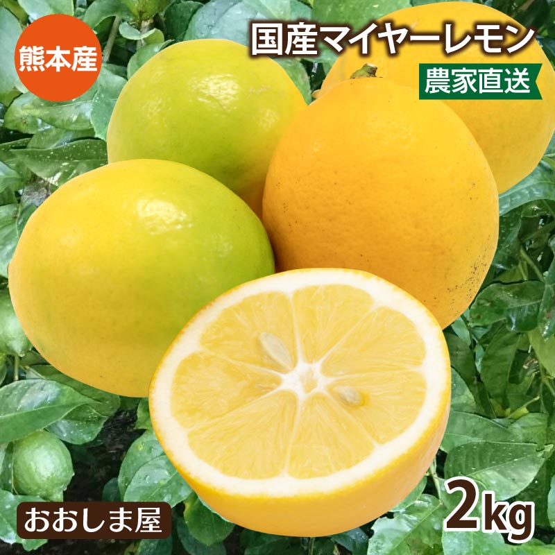 楽天市場】レモン 国産 2kg 送料別 ＜9月下旬頃より順次出荷＞ 減農薬