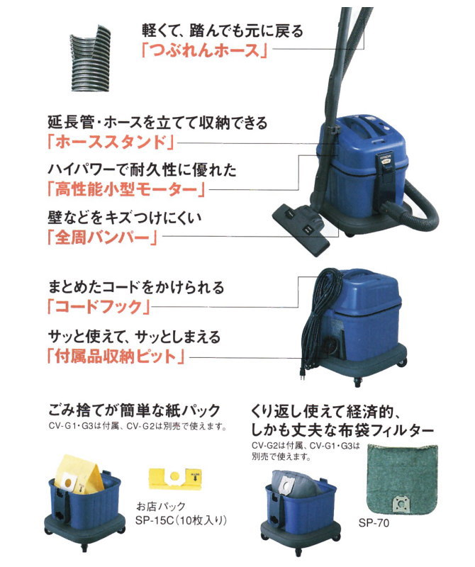 楽天市場】業務用掃除機 日立 CV-G1《送料無料、但し北海道・沖縄