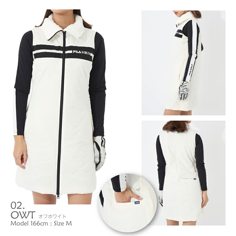 楽天市場】レディース ゴルフ ワンピース 中綿ワンピース FILA GOLF