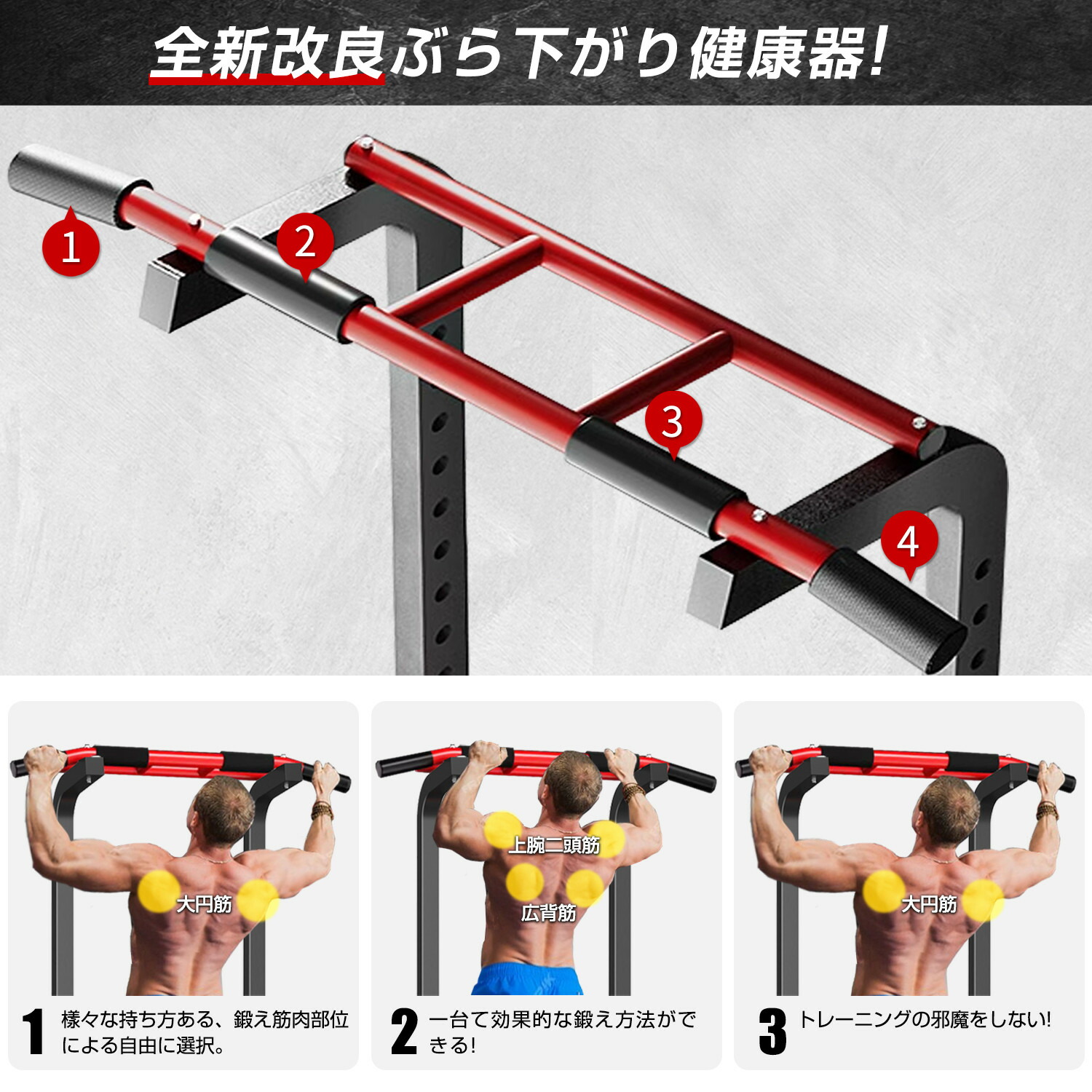 楽天市場】ぶら下がり健康器 懸垂マシン チンニング 多機能 筋肉
