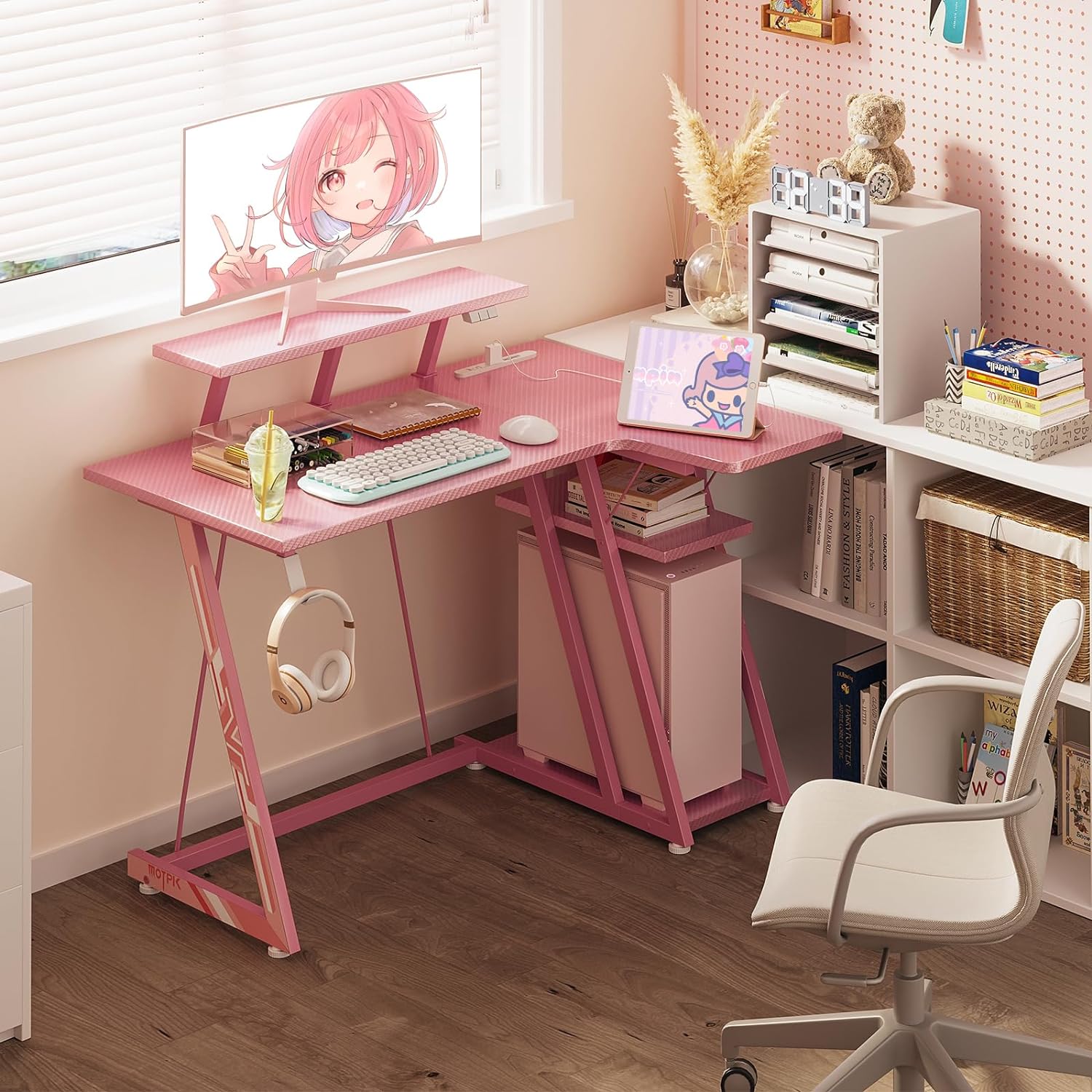 楽天市場】＼10倍ポイントお得／☆送料無料 ゲーミングデスク LED