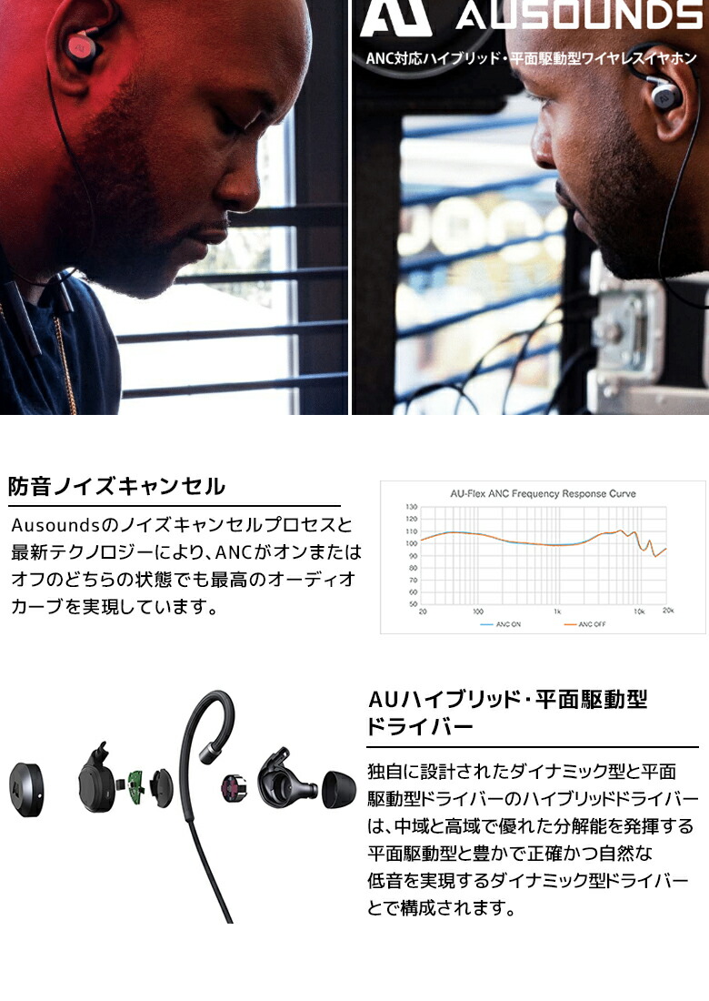 楽天市場】ハイブリッド・平面駆動型ワイヤレスネックバンドイヤホン