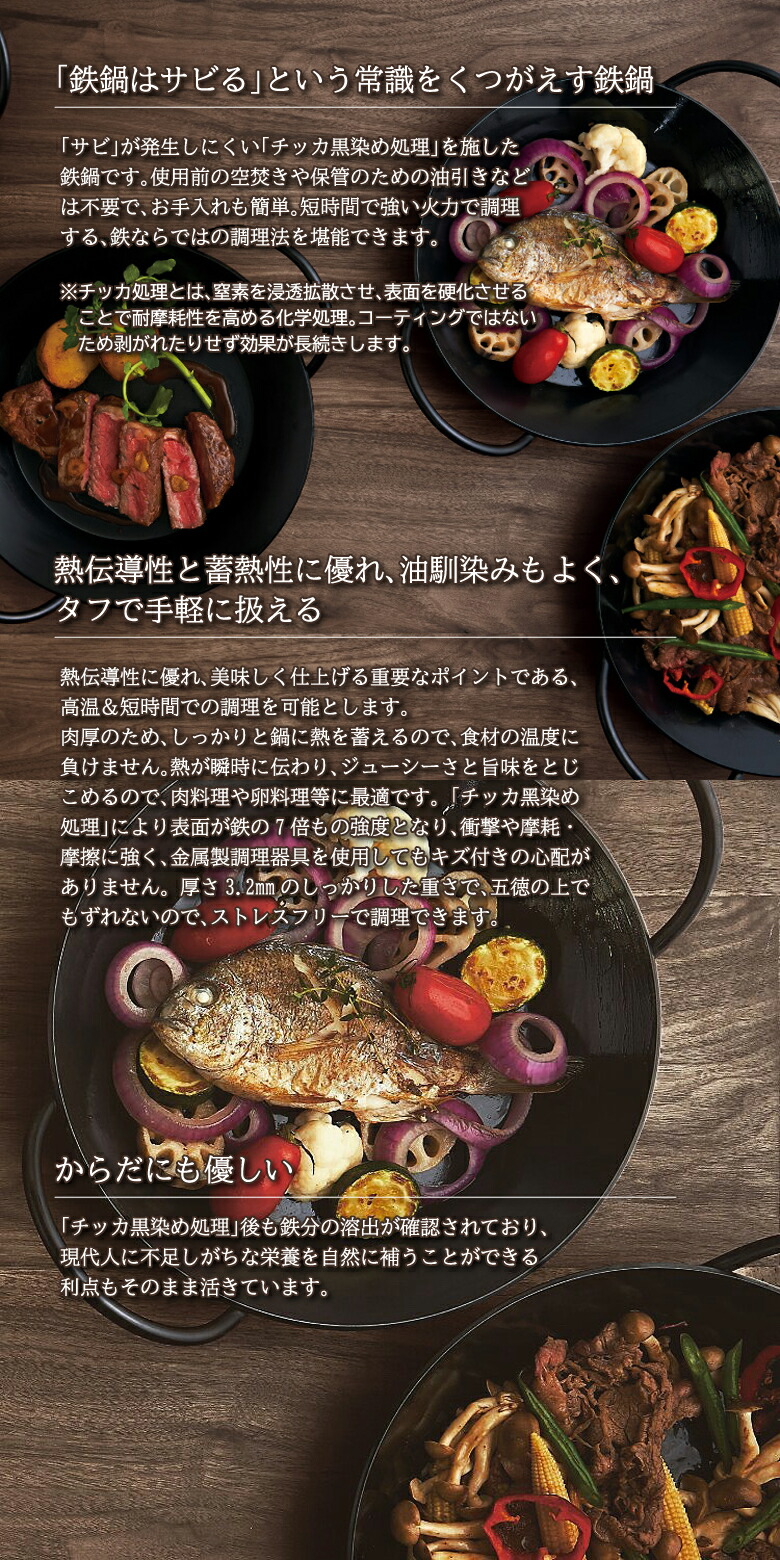 楽天市場】【IH対応】サビない鉄製フライパン Tetsu Pan テツパン