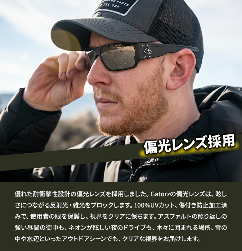 楽天市場】GATORZ SPECTER 偏光 ゲイターズ Cerakote Black x Smoked