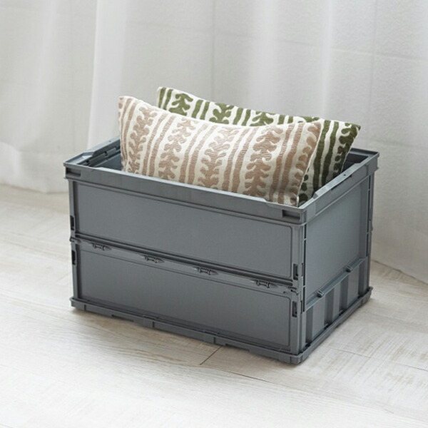 楽天市場】TRUSCO 薄型折りたたみコンテナ 50Lロックフタ付 TR-C50B