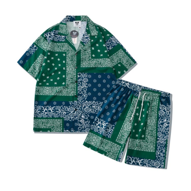 楽天市場】ペイズリー柄 セットアップ メンズ ジャージ 半袖 ゆったり