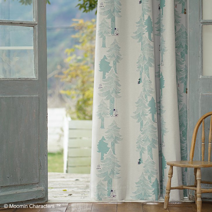 楽天市場】カーテン 遮光 MOOMIN/PUUT drape プート ドレープ100×135cm
