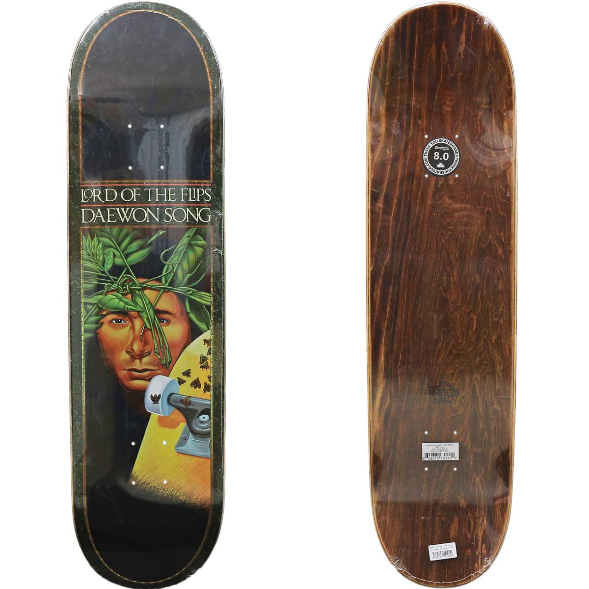 楽天市場】サンキュー 8.0インチ スケボー デッキ Thank You