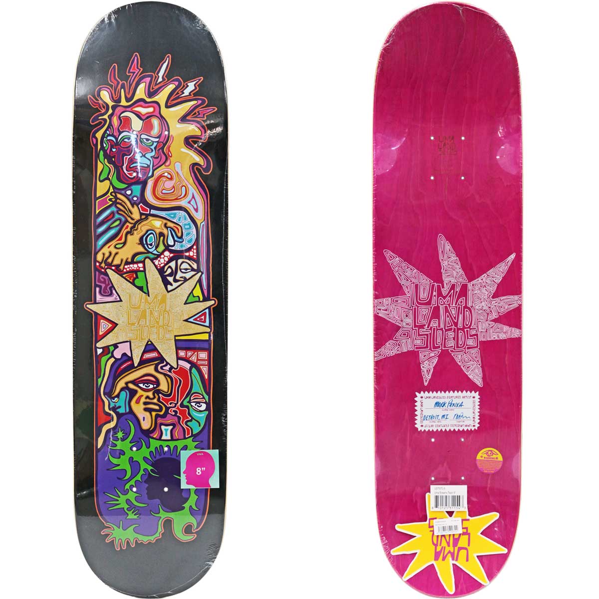 楽天市場】ウーマ 8.0インチ スケボー デッキ UMA Skateboards Streams