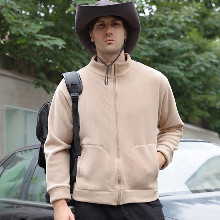 楽天市場】フリースジャケット メンズ レディース ジップアップ 長袖