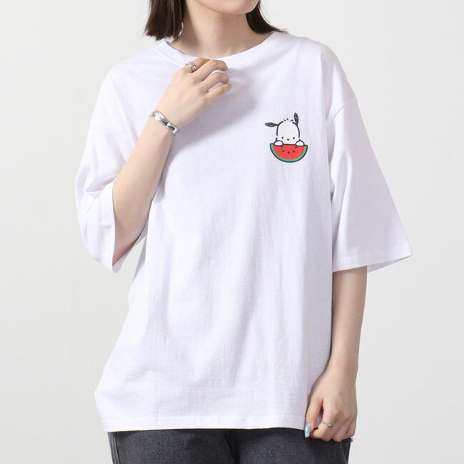 楽天市場】ポチャッコ ビック Tシャツ 半袖 バック プリント フルーツ