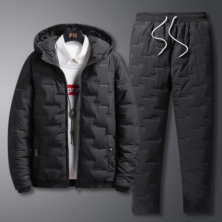 楽天市場】キルティング 上下セット メンズ 中綿パーカー 長ズボン