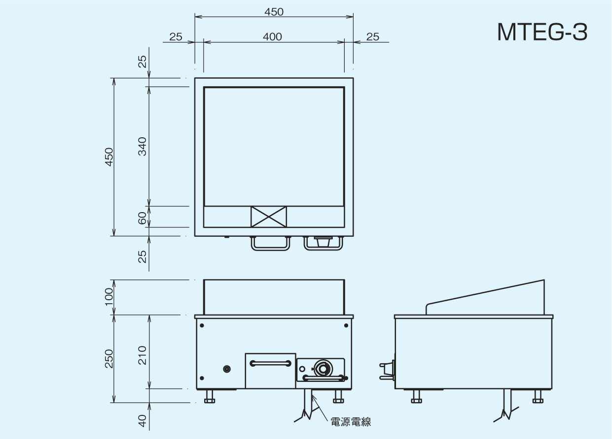 楽天市場】MTEG-3 ニチワ電機 電気ミニグリドル 電気グリドル アナログ