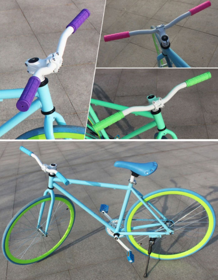 楽天市場】自転車 グリップ ハンドル 自転車ハンドルグリップ 2本入り