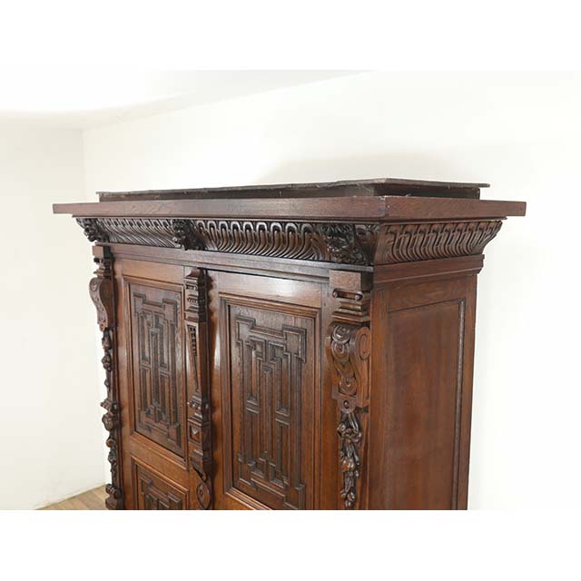 楽天市場】アンティーク キャビネット アンティーク家具 ワードローブ