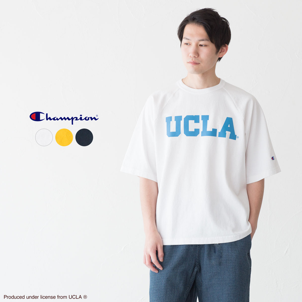 楽天市場】チャンピオン T1011 アメリカ製 半袖 Tシャツ UCLA ラグラン