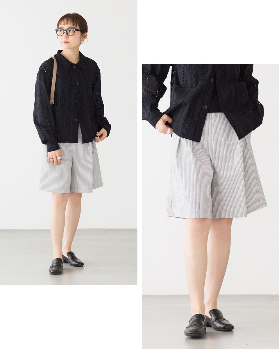 楽天市場】サウザンドマイル タック ショートパンツ ハーフパンツ