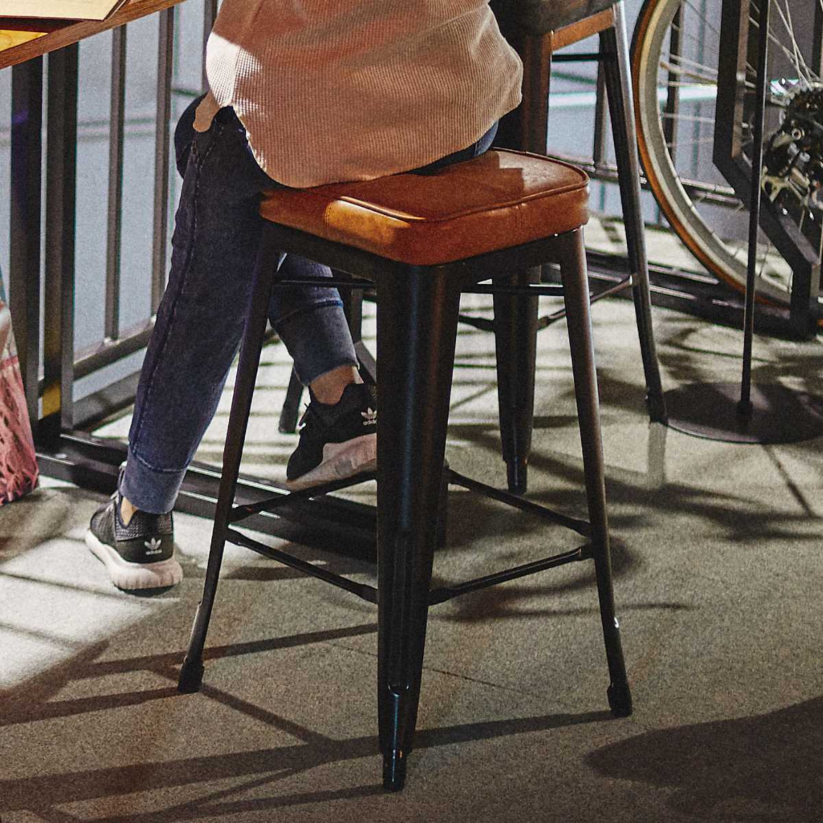 楽天市場】ハイスツール 同色2脚セット 座面高70cm クッションチェア