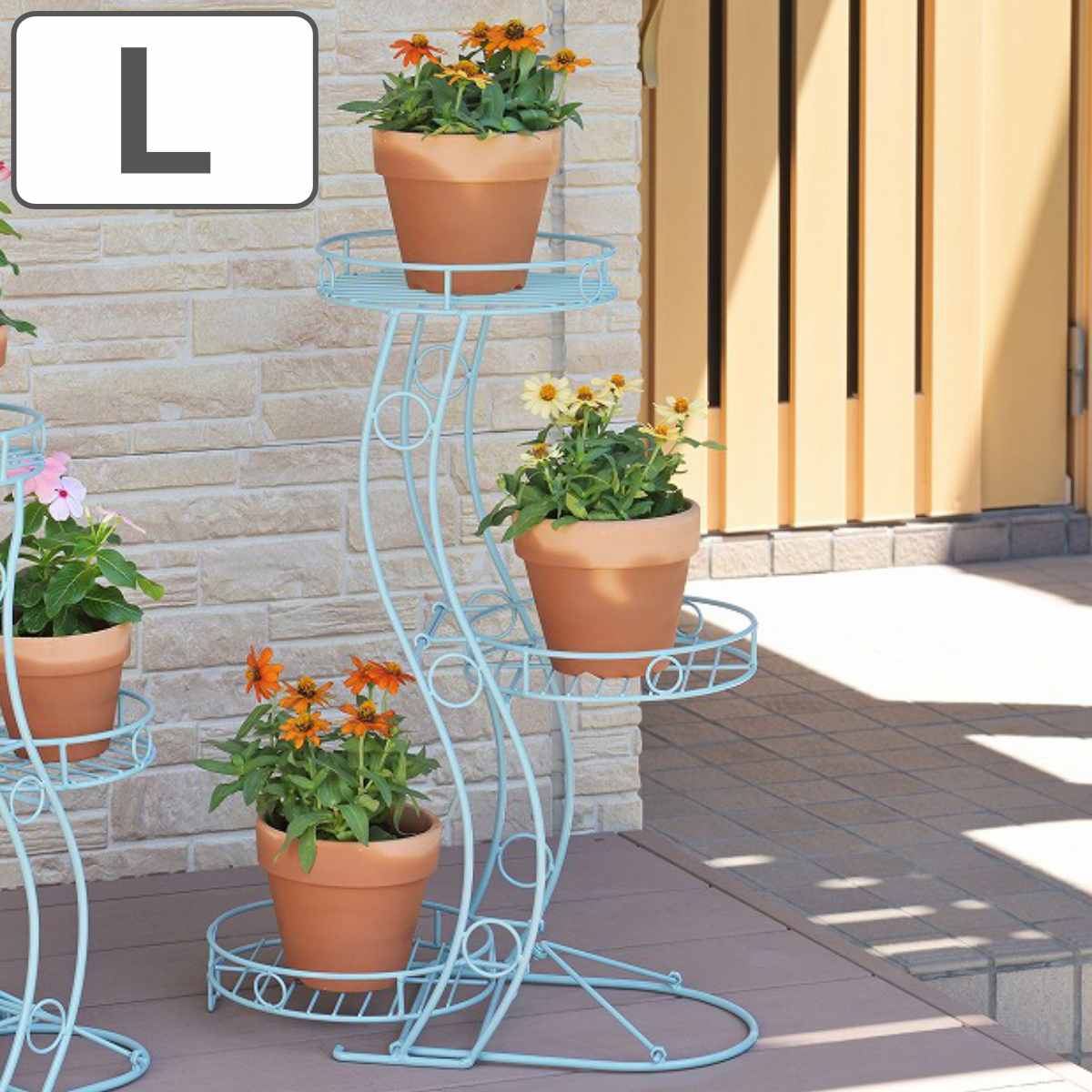 楽天市場】ブルー（フラワースタンド・園芸ラック｜ガーデニング・農業