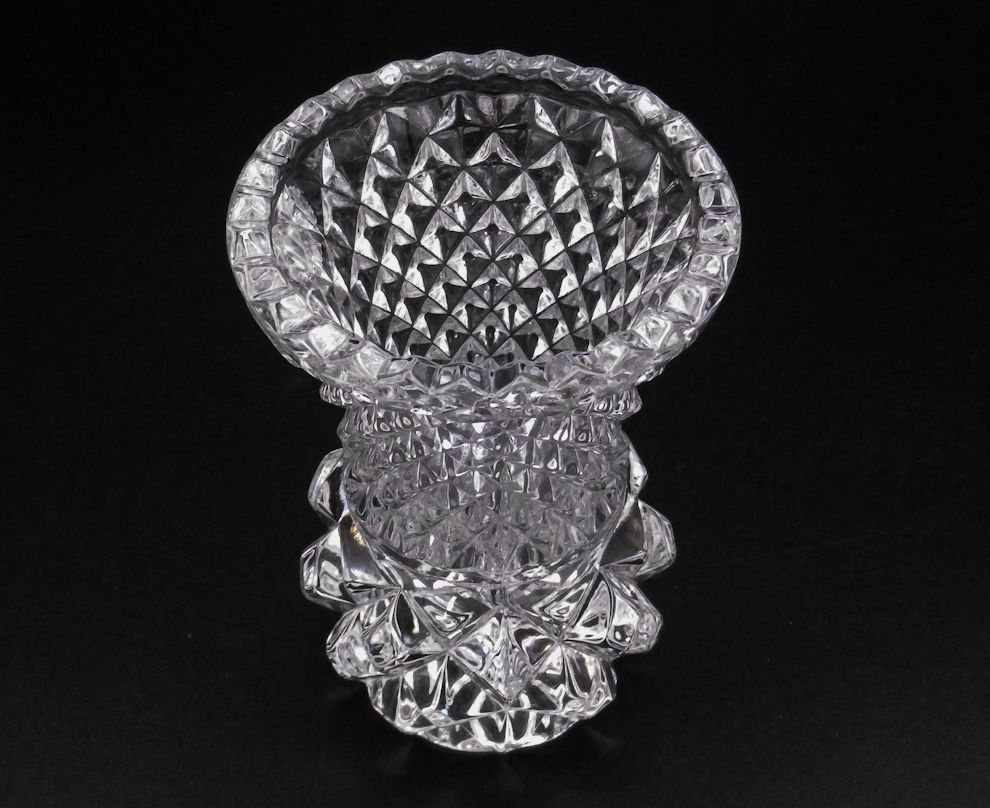 楽天市場】ボヘミアングラス クリスタル ミニ花瓶「クロス