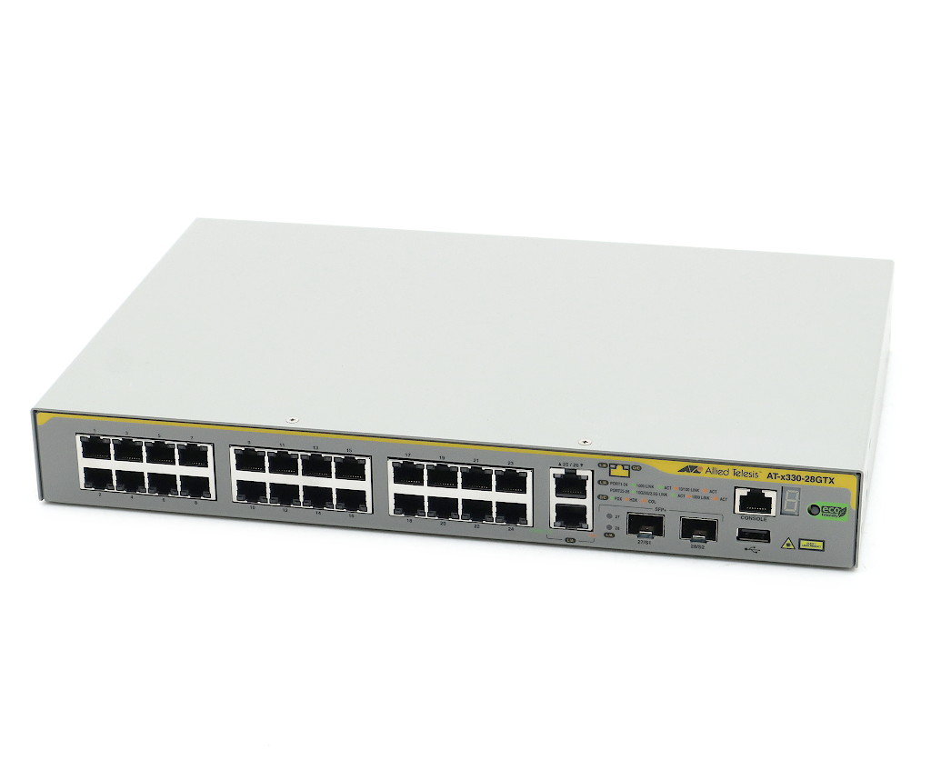 楽天市場】Allied Telesis AT-x330-28GTX 2ポート10GBASE-T 24ポート